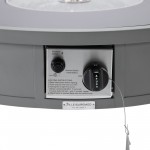 LeisureMod Walbrooke Grey Patio Conversation With Round Fire Pit, Beige