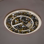 LeisureMod Walbrooke Brown Patio Conversation With Round Fire Pit, Light Grey
