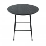 Rossmore - Black Base Side Table - Black Top, Black