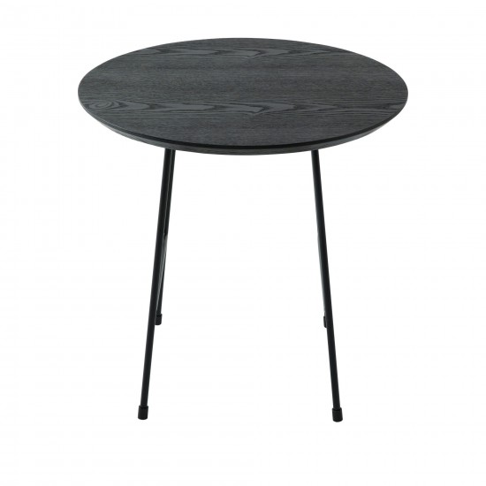 Rossmore - Black Base Side Table - Black Top, Black