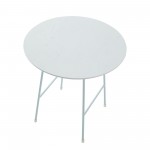 Rossmore - White Base Side Table - White Top, White