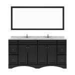 Talisa 72" Double Bath Vanity in Espresso, Quartz Top, Sinks, ED-25072-CMSQ-ES