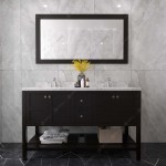 Winterfell 60" Bath Vanity in Espresso, Quartz Top, Sinks, ED-30060-CMRO-ES
