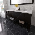 Winterfell 72" Bath Vanity in Espresso, Quartz Top, Sinks, ED-30072-CMRO-ES