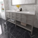 Winterfell 72" Double Bath Vanity Gray, Quartz Top, Sinks, ED-30072-CMRO-GR-002