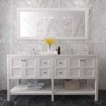 Winterfell 72" Double Bath Vanity in White, Quartz Top, Sinks, ED-30072-CMRO-WH