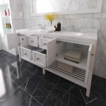 Winterfell 72" Double Bath Vanity in White, Quartz Top, Sinks, ED-30072-CMRO-WH
