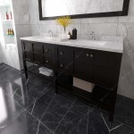 Winterfell 72" Bath Vanity in Espresso, Quartz Top, Sinks, ED-30072-CMSQ-ES-002