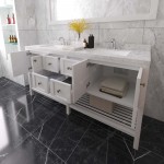 Winterfell 72" Double Bath Vanity White, Quartz Top, Sinks, ED-30072-CMSQ-WH-002