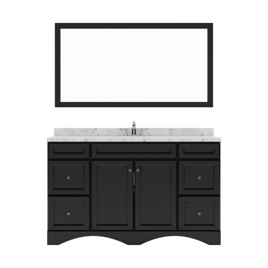 Talisa 60" Bath Vanity in Espresso, Quartz Top, Sink, ES-25060-CMRO-ES-002