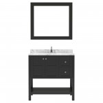 Winterfell 36" Bath Vanity in Espresso, Quartz Top, Sink, ES-30036-CMSQ-ES-002