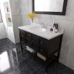 Winterfell 48" Bath Vanity in Espresso, Quartz Top, Sink, ES-30048-CMRO-ES-002