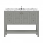 Winterfell 48" Bath Vanity in Gray, Quartz Top, Sink, ES-30048-CMSQ-GR-NM