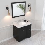 Elise 36" Bath Vanity in Espresso, Quartz Top, Sink, ES-32036-CMRO-ES