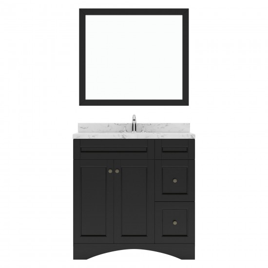 Elise 36" Bath Vanity in Espresso, Quartz Top, Sink, ES-32036-CMRO-ES-002