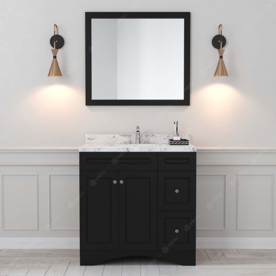 Elise 36" Bath Vanity in Espresso, Quartz Top, Sink, ES-32036-CMRO-ES-002