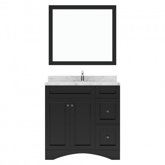 Elise 36" Bath Vanity in Espresso, Quartz Top, Sink, ES-32036-CMSQ-ES