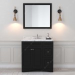 Elise 36" Bath Vanity in Espresso, Quartz Top, Sink, ES-32036-CMSQ-ES-001