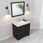Elise 36" Bath Vanity in Espresso, Quartz Top, Sink, ES-32036-CMSQ-ES-001