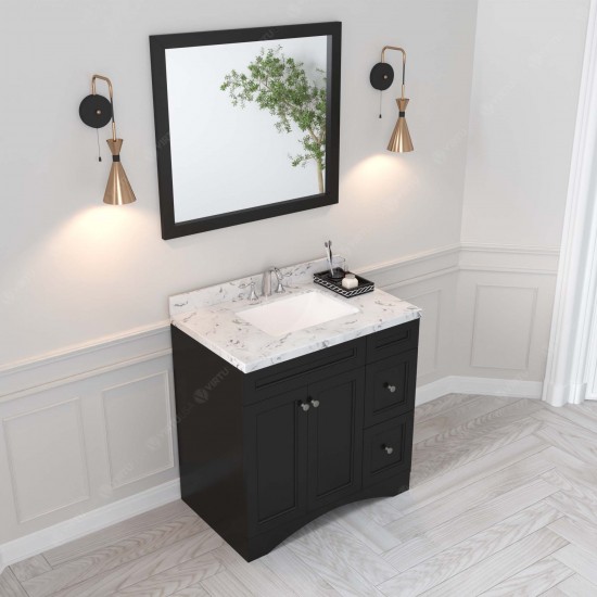Elise 36" Bath Vanity in Espresso, Quartz Top, Sink, ES-32036-CMSQ-ES-001