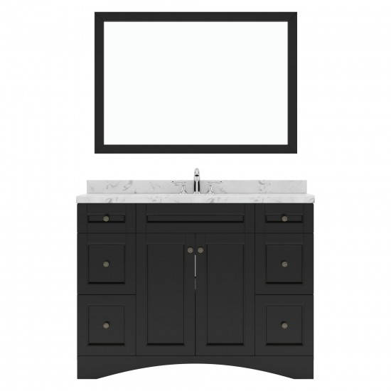 Elise 48" Bath Vanity in Espresso, Quartz Top, Sink, ES-32048-CMRO-ES-002