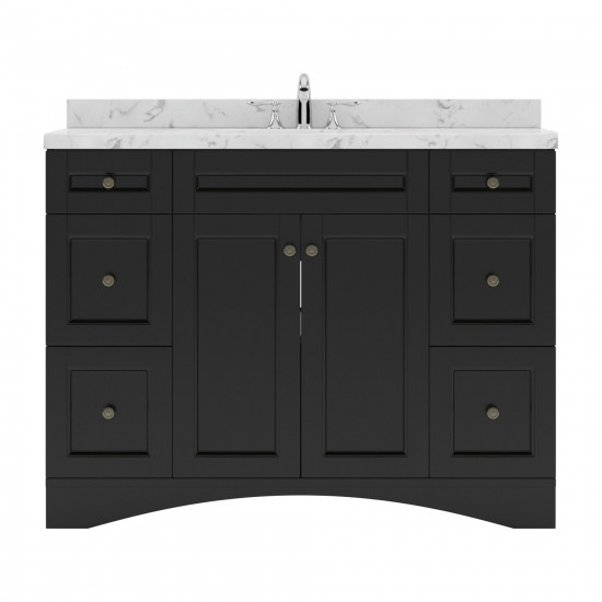 Elise 48" Bath Vanity in Espresso, Quartz Top, Sink, ES-32048-CMRO-ES-NM