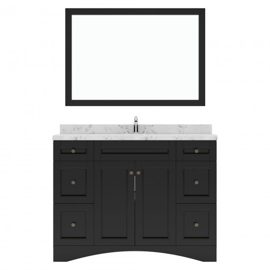 Elise 48" Bath Vanity in Espresso, Quartz Top, Sink, ES-32048-CMSQ-ES-001