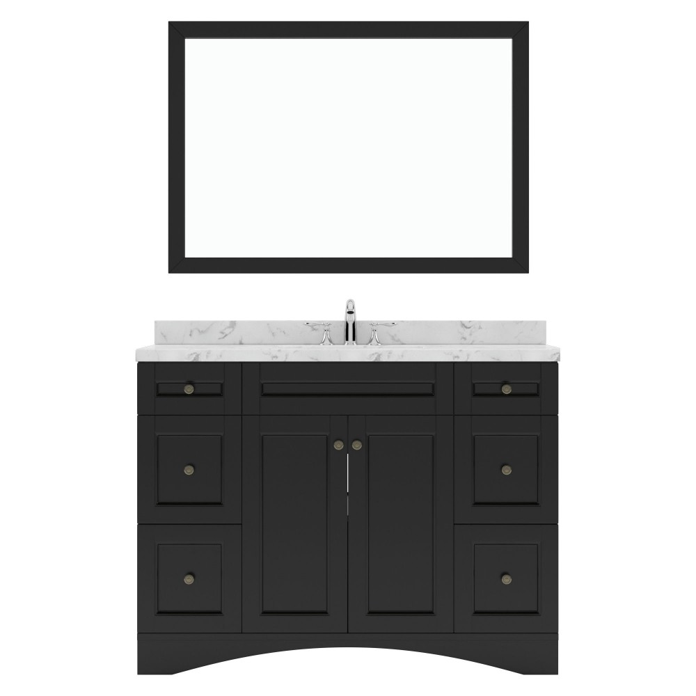 Elise 48" Bath Vanity in Espresso, Quartz Top, Sink, ES-32048-CMSQ-ES-001