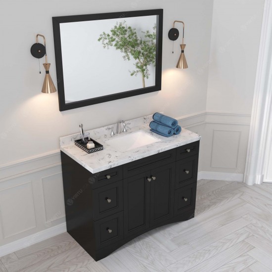 Elise 48" Bath Vanity in Espresso, Quartz Top, Sink, ES-32048-CMSQ-ES-001