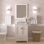 Caroline Avenue 24" Bath Vanity in White, Quartz Top, Sink, GS-50024-CMRO-WH