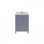 Caroline Avenue 24" Bath Vanity in Gray, Quartz Top, Sink, GS-50024-CMSQ-GR-NM