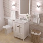 Caroline Avenue 24" Bath Vanity in White, Quartz Top, Sink, GS-50024-CMSQ-WH-001