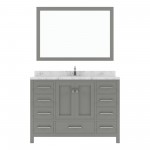 Caroline Avenue 48" Bath Vanity in Gray, Quartz Top, Sink, GS-50048-CMSQ-CG-001