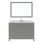 Caroline Avenue 48" Bath Vanity in Gray, Quartz Top, Sink, GS-50048-CMSQ-CG-002