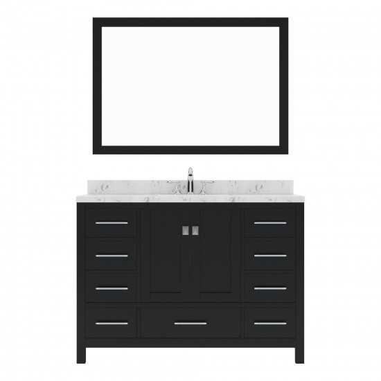 Caroline Avenue 48" Bath Vanity in Espresso, Quartz Top, Sink, GS-50048-CMSQ-ES