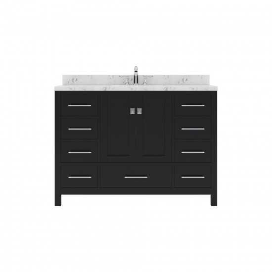 Caroline Avenue 48" Bath Vanity Espresso, Quartz Top, Sink, GS-50048-CMSQ-ES-NM