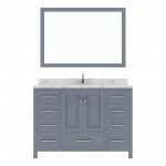 Caroline Avenue 48" Bath Vanity in Gray, Quartz Top, Sink, GS-50048-CMSQ-GR-002