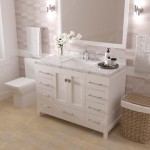 Caroline Avenue 48" Bath Vanity in White, Quartz Top, Sink, GS-50048-CMSQ-WH-001