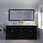 Caroline 72" Double Bath Vanity Espresso, Quartz Top, Sinks, MD-2072-CMRO-ES-002