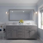 Caroline 72" Double Bath Vanity in Gray, Quartz Top, Sinks, MD-2072-CMSQ-CG-001