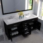 Caroline 72" Double Bath Vanity Espresso, Quartz Top, Sinks, MD-2072-CMSQ-ES-002