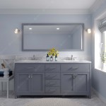 Caroline 72" Double Bath Vanity in Gray, Quartz Top, Sinks, MD-2072-CMSQ-GR-001