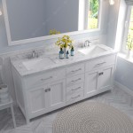 Caroline 72" Double Bath Vanity in White, Quartz Top, Sinks, MD-2072-CMSQ-WH-001