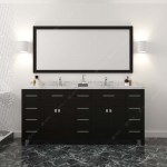 Caroline Parkway 72" Bath Vanity Espresso Quartz Top, Sinks, MD-2172-CMRO-ES-001