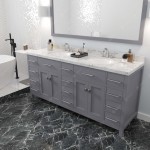 Caroline Parkway 72" Bath Vanity in Gray, Quartz Top, Sinks, MD-2172-CMRO-GR-002