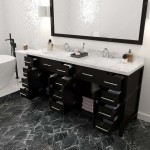 Caroline Parkway 72" Bath Vanity Espresso Quartz Top, Sinks, MD-2172-CMSQ-ES-001