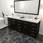 Caroline Parkway 78" Bath Vanity in Espresso, Quartz Top, Sinks, MD-2178-CMRO-ES