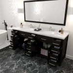 Caroline Parkway 78" Bath Vanity in Espresso, Quartz Top, Sinks, MD-2178-CMRO-ES