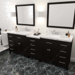 Caroline Parkway 93" Bath Vanity Espresso Quartz Top, Sinks, MD-2193-CMSQ-ES-001