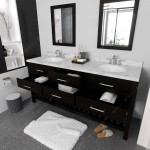 Caroline Estate 72" Bath Vanity in Espresso, Quartz Top, Sinks, MD-2272-CMRO-ES